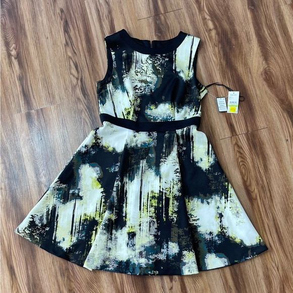 NWT Nine West Peacock Combo Dress Size 4 - Picture 1 of 4